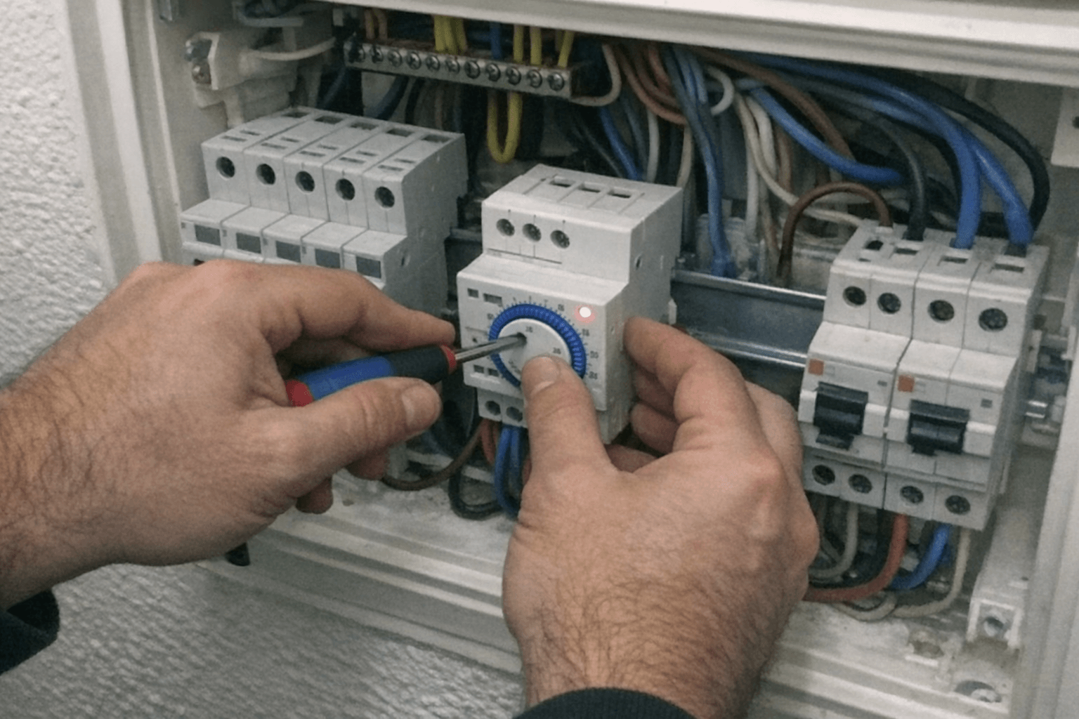 Austausch eines defekten Schaltelements für die Treppenbeleuchtung